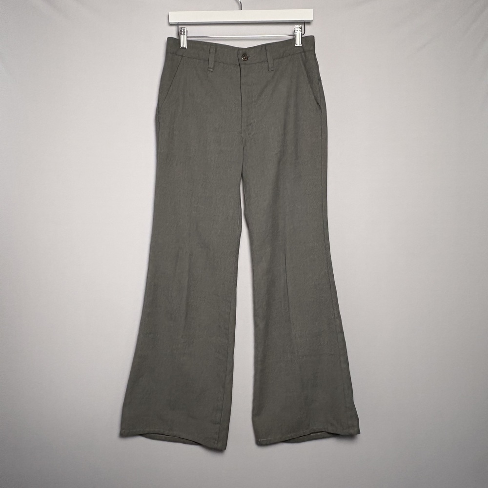 Lawman Vintage 70s Men's Grey Pants Size 32x30 Flare Bell Bottom Slacks Disco